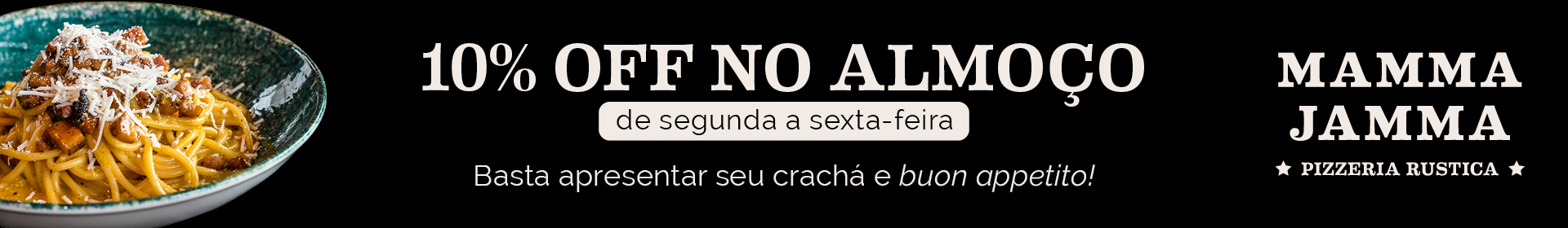 Desconto na Mamma Jamma! 
