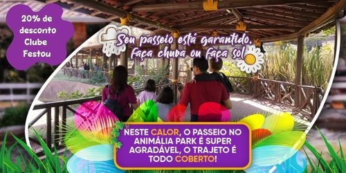 20% DE DESCONTO NO ANIMÁLIA PARK