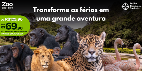 Zoo + Jardim Botânico (JULHO 2026)